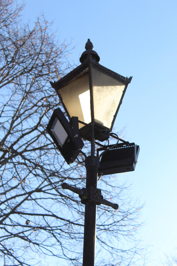 Lampost in Winter, Trowbridge, UK